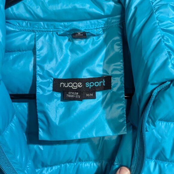 Nuage Sport Lightweight Down Puffer Jacket – Light Blue – Women’s M – NWT - Picture 5 of 7
